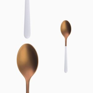 Coffee Spoon - Faro Rose / White