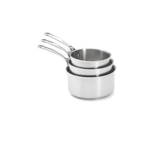 Set of 3 stainless steel pans MILADY