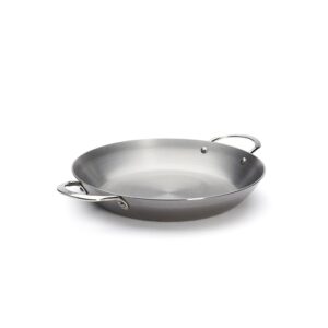 Round steel pan with 2 handles MINERAL B