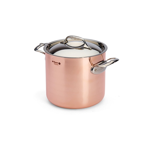Copper high stockpot PRIMA MATERA with stainless steel lid ? 20