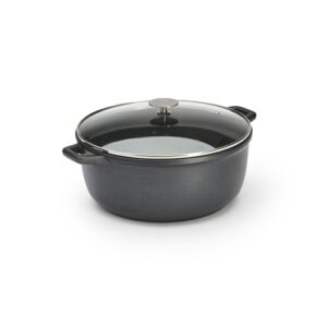 Round Non-Stick Stewpan Choc Extreme With Glass Lid