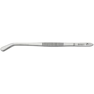 Chef tweezers with bent tips