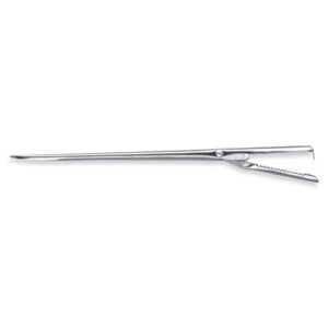 Larding needle with flap