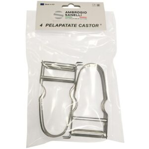 4 Castor potato peelers