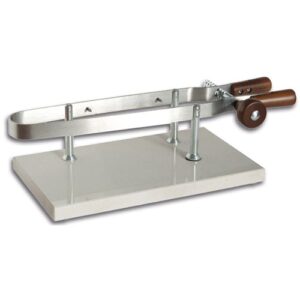 Ham press, stainless steel on marble base