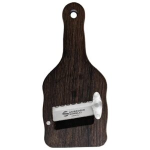 Fumigated oak wood truffle slicer