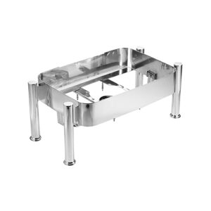 Stackable Stand with Burner Holder - for oblong induction chafer