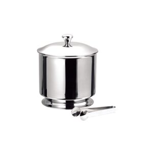 Double Wall Ice Bucket with Cover and Tong
