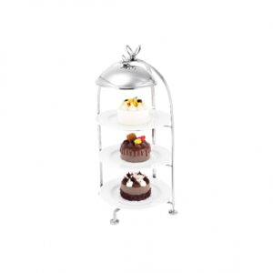 3-Tiers Afternoon Tea Stand with Removable Cover