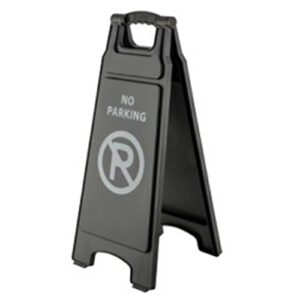 Sign Board Matt Black Steel Cubic Cone