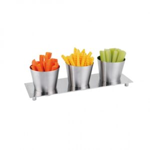 Rectangular Tray with 3 Cups