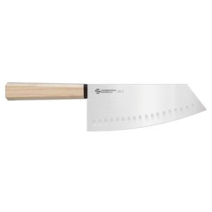 Hexagon - Oriental knife, granton blade