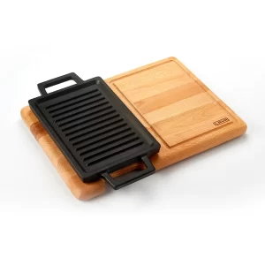 LV ECO HP 2215 T13 K4 Hot Plate And Wooden Service Plater 22x15cm