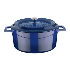LV Y TC 24 K2 Round Casserole 24cm Blue